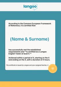 Langoo Performance Diploma